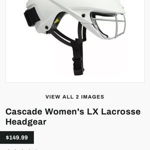 Nearly new womens Cascade lacrosse helmet